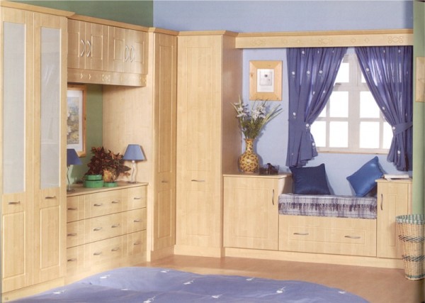 The Bowland Maple bedroom design is available from Gee's Kitchens, Wardrobes & Flooring of Kildare