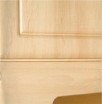 The Bury Canadian Maple bedroom design is available from Gee's Kitchens, Bedrooms & Flooring of Kildare.