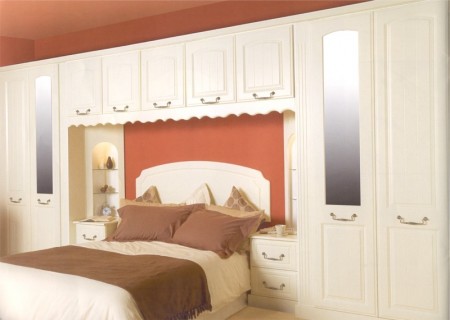 The Richmond Ivory bedroom design is available from Gee's Kitchens, Wardrobes & Flooring of  Kildare.