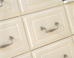 The Richmond Ivory bedroom design is available from Gee's Kitchens, Wardrobes & Flooring of  Kildare.