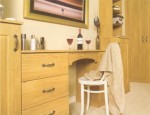 The Westport Pippy Oak bedroom design is available from Gee's Kitchens, Wardrobes & Flooring of Kildare.